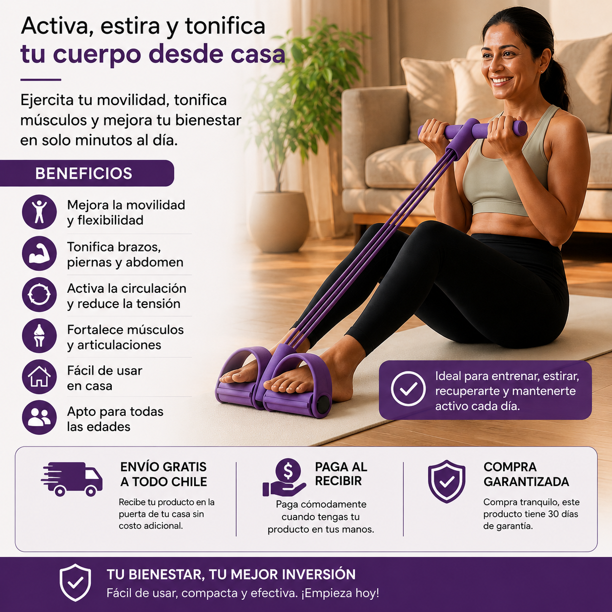 Banda Elástica BodyFlex™ — Ejercita, tonifica y mejora tu movilidad