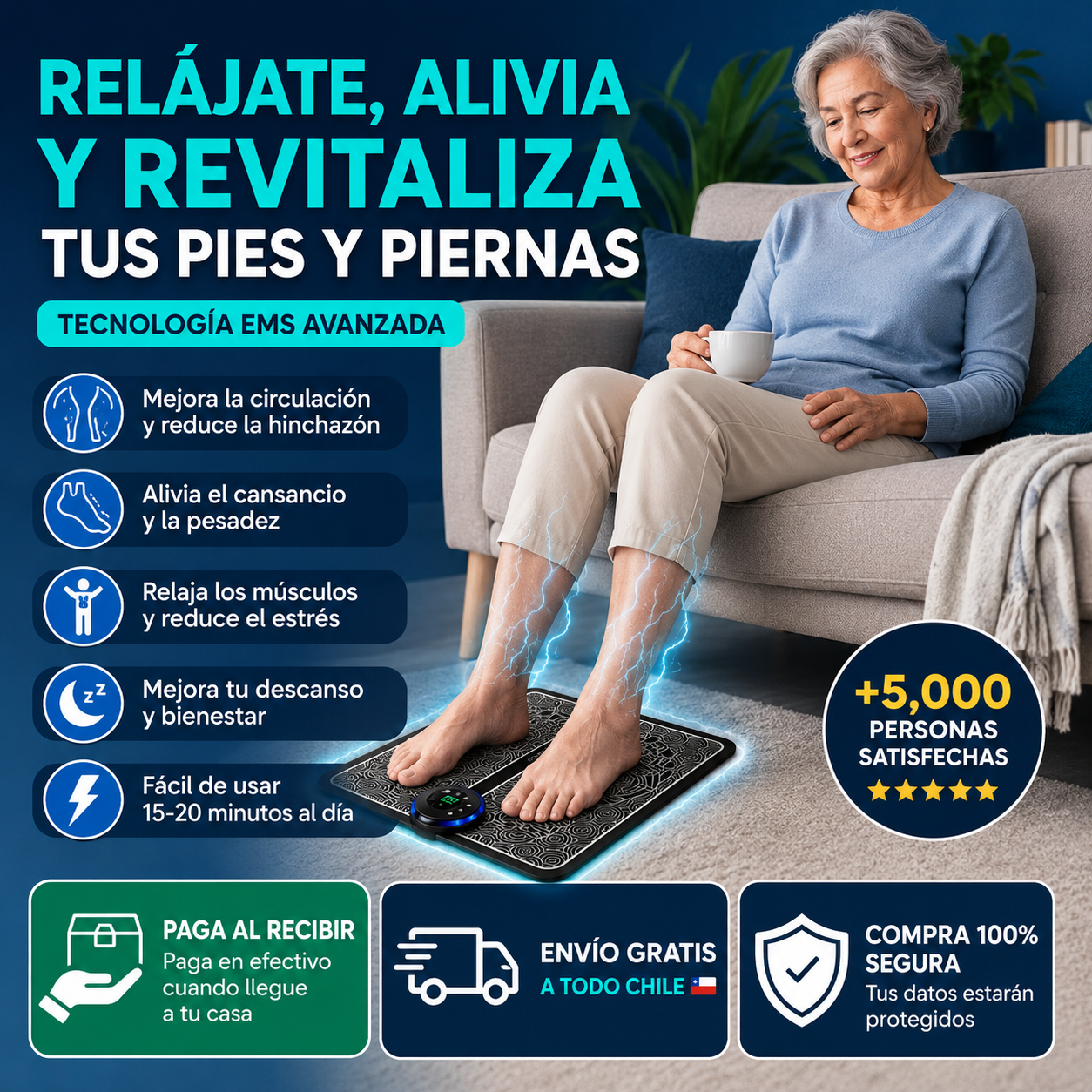 Masajeador estimulador para pies