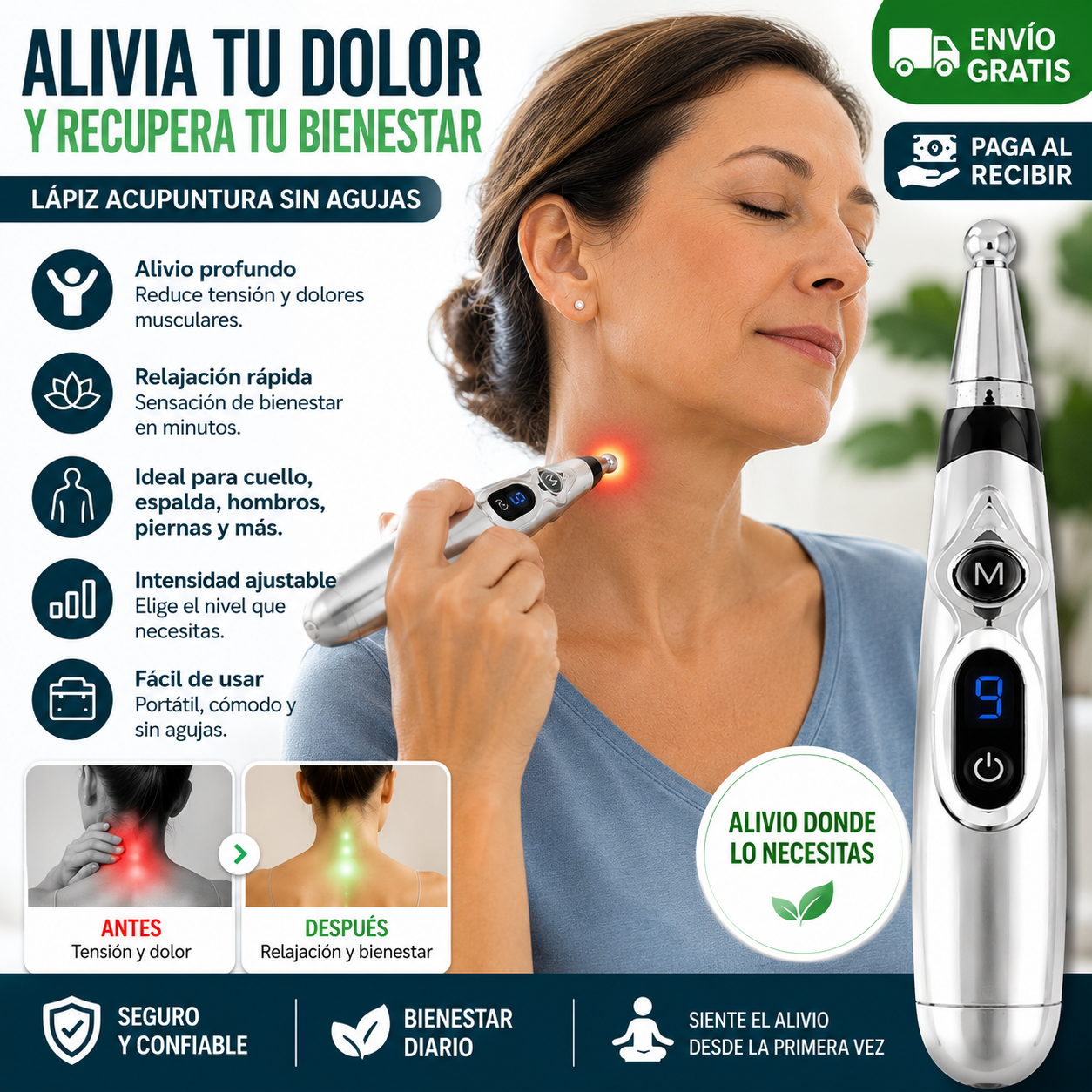 Lápiz Masajeador de Acupuntura - Alivio y relajación diaria